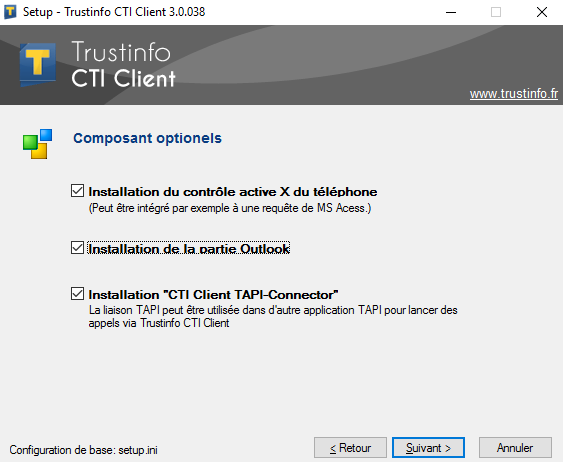 composants cti client